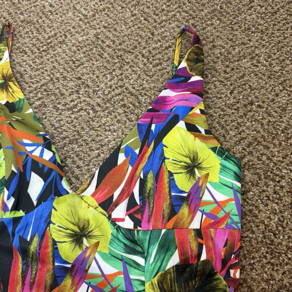 Milly “Liz” Tropical Print Sleeveless Dress Sz 10 $365 Retail EUC - Picture 2 of 11